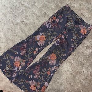 We The Free Floral Patterned Flare Pants